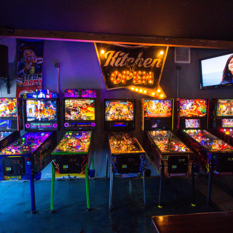 Pinball machines at Brewski's